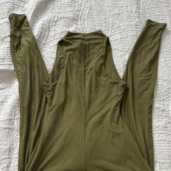NAKED WARDROBE Olive Green Sleeveless Jumpsuit size 1 - small - Picture 9 of 9